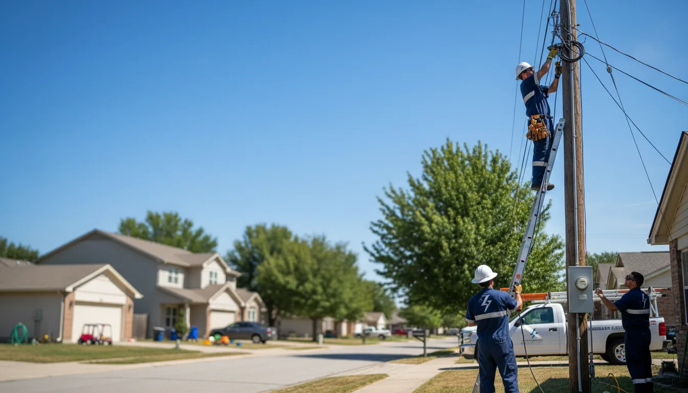 Residential electrician providing installation services in Stickney, SD